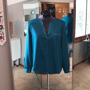 Dark teal blouse